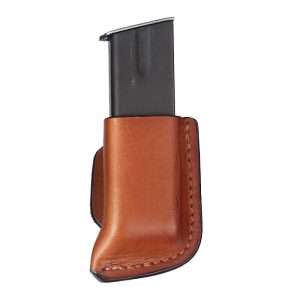 Leather Single Mag Pouch Open Top